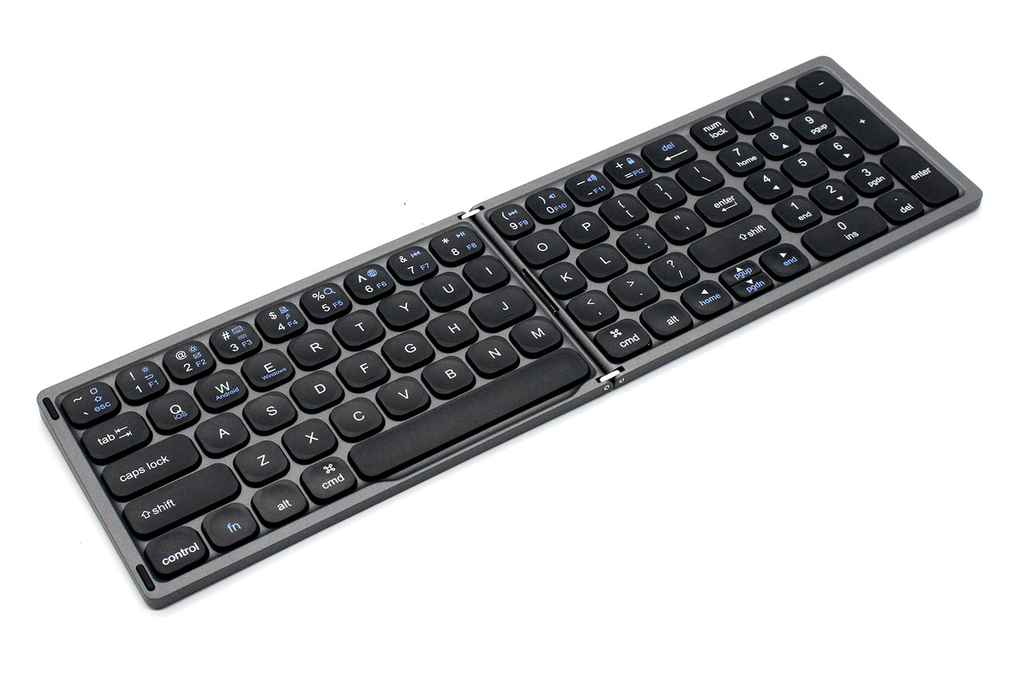 typerCLAW BS110 Stylová skládací bezdrátová Bluetooth klávesnice – tmavě šedá